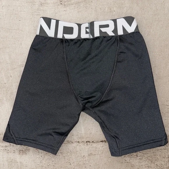 Under Armour Kids Black Performance Shorts - Picture 3 of 5